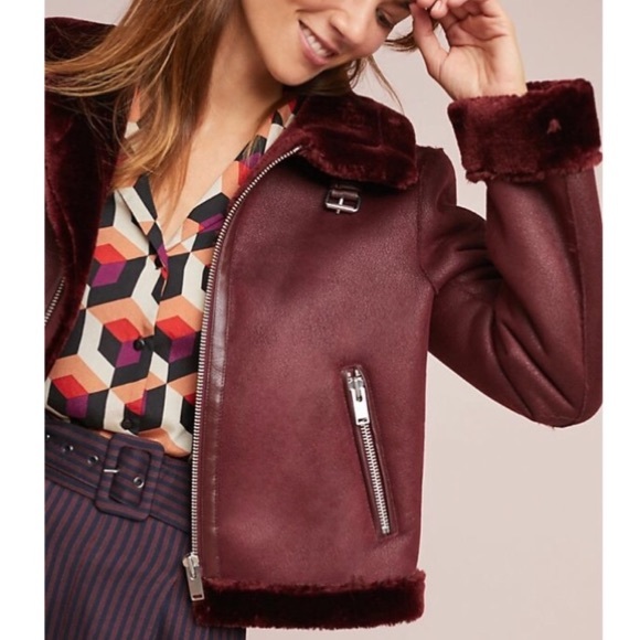 Sm Maroon Jacket // Anthropology - Picture 2 of 5